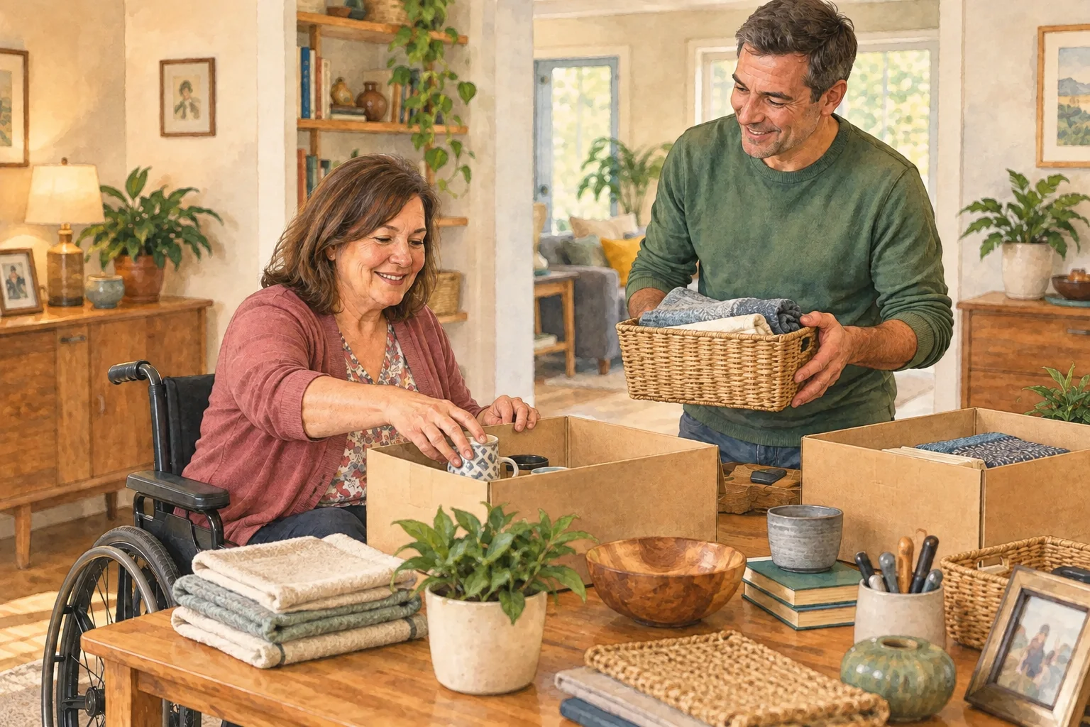 Practical in-home help with organising, tidying and small everyday tasks.